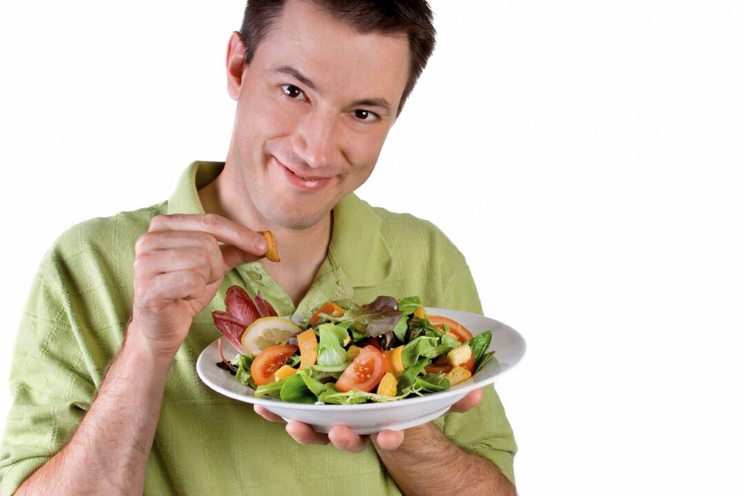 salade de légumes pour la puissance masculine
