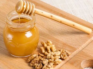 noix et miel pour la puissance
